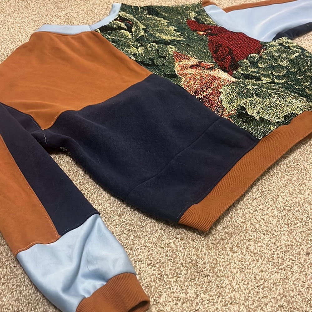Custom Patchwork Tapestry Sweatshirt - image 3